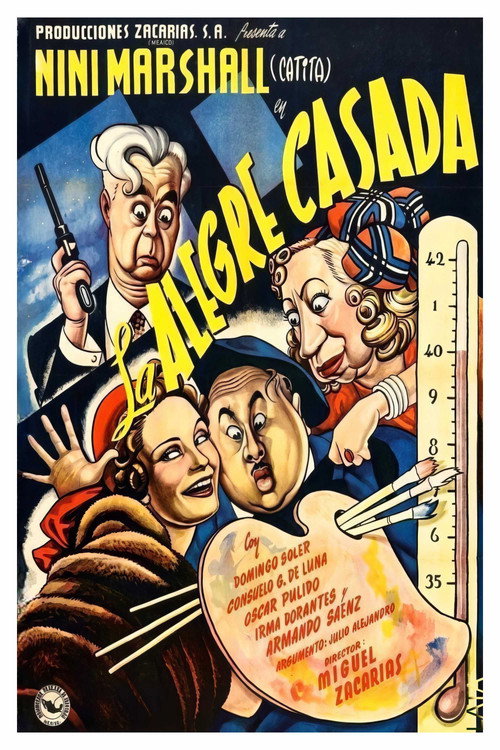 La alegre casada — постер