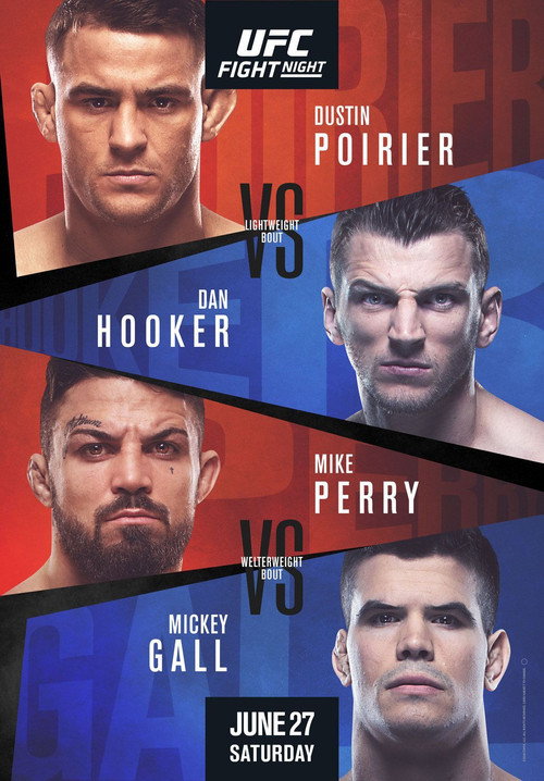 UFC on ESPN 12: Poirier vs. Hooker — постер