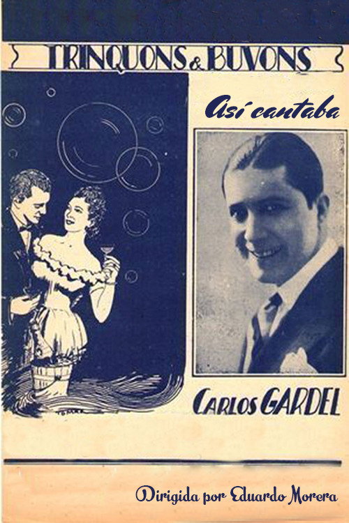 Así cantaba Carlos Gardel — постер