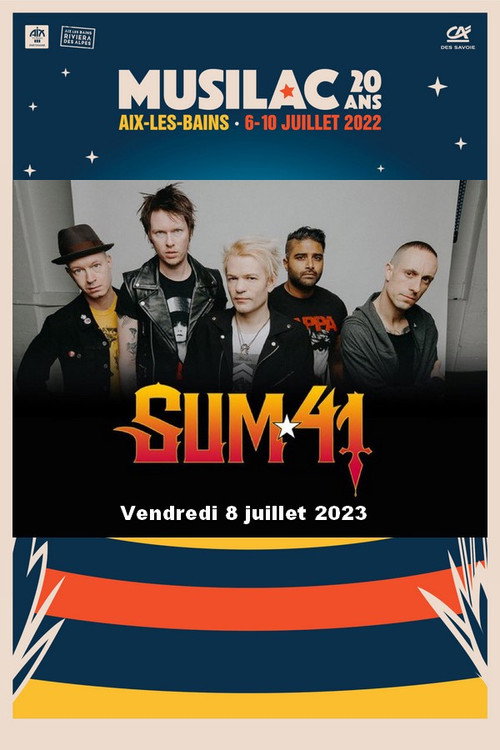 Sum 41 - Musilac 2022 — постер