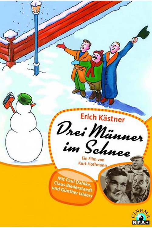 Drei Männer im Schnee — постер