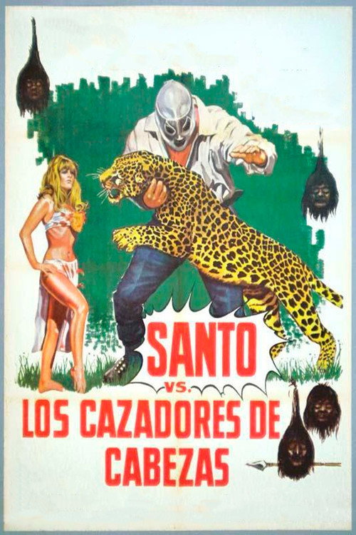 Santo contra los cazadores de cabezas — постер