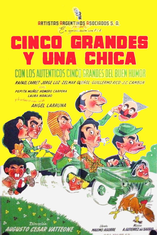Cinco grandes y una chica — постер