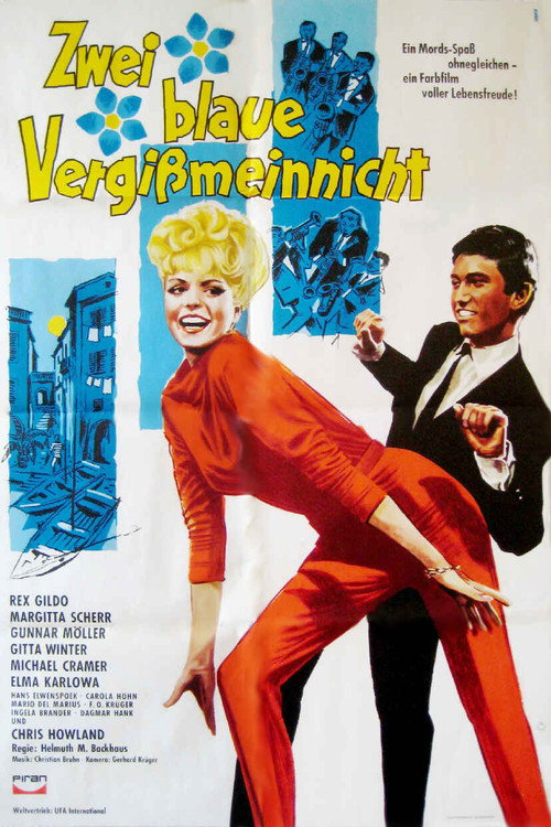 Zwei blaue Vergissmeinnicht — постер