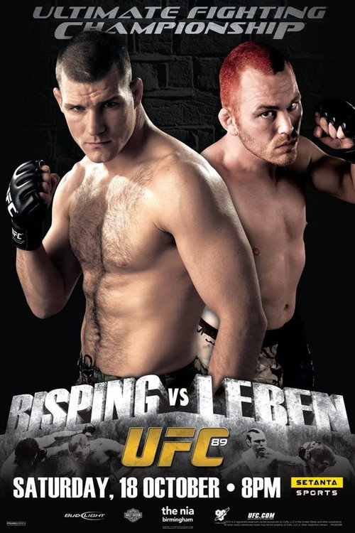 UFC 89: Bisping vs. Leben — постер