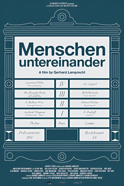 Menschen untereinander — постер