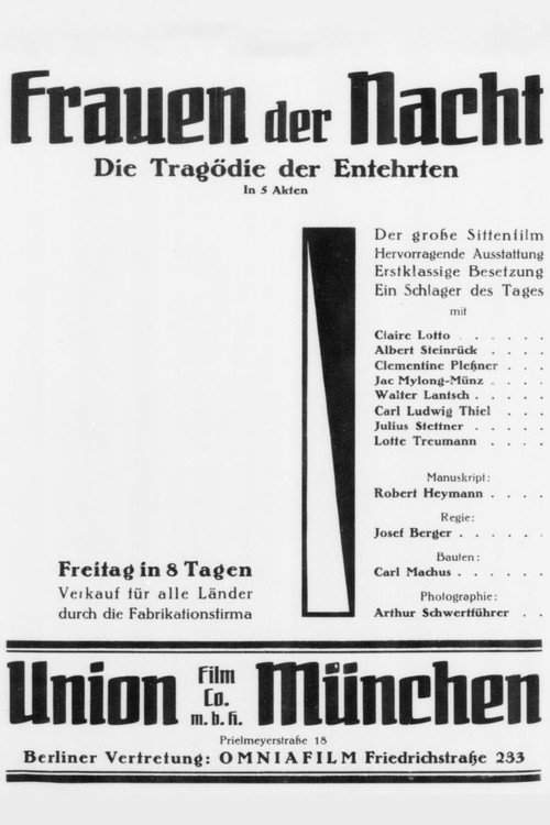 Die Tragödie der Entehrten — постер