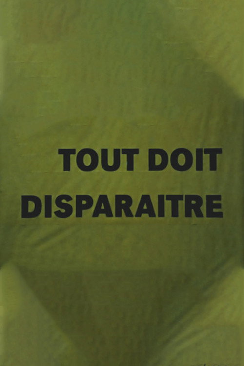 Tout doit disparaître — постер