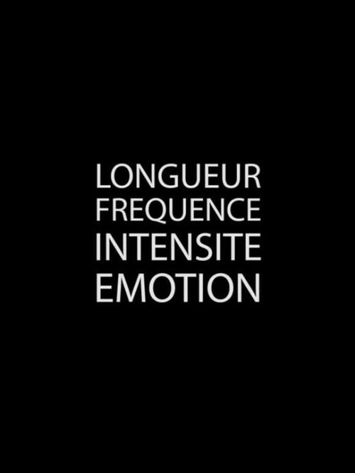 Longueur Fréquence Intensité Émotion — постер