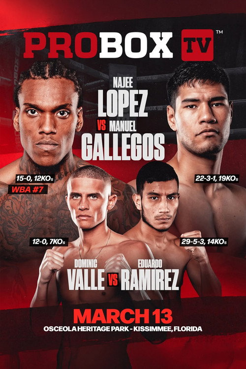 Najee Lopez vs. Manuel Gallegos — постер