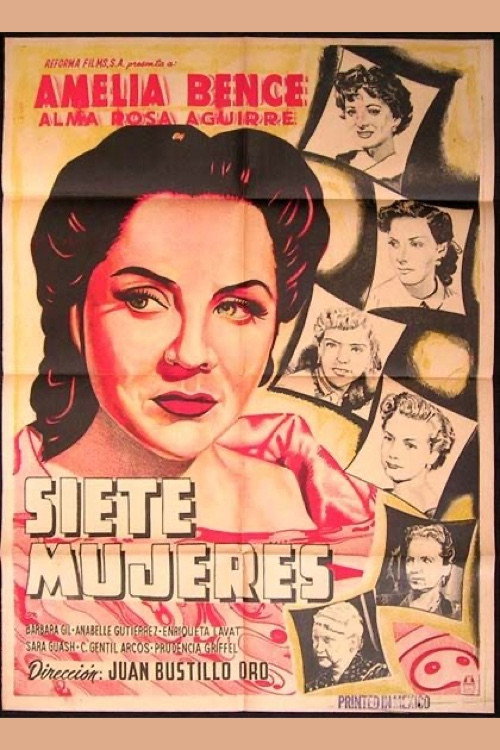 Siete mujeres — постер
