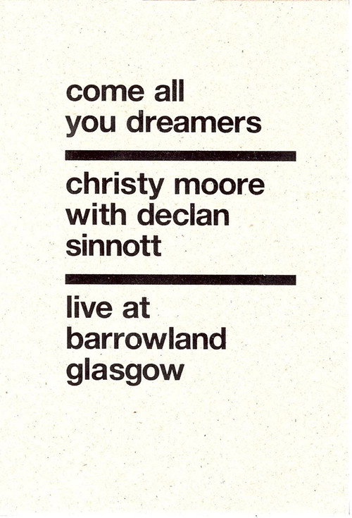Christy Moore Live: Come All You Dreamers — постер