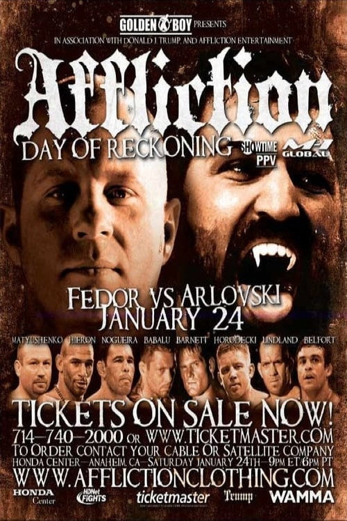 Affliction: Day of Reckoning — постер