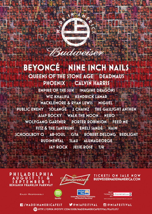 Nine Inch Nails :  Budweiser Made In America Festival — постер