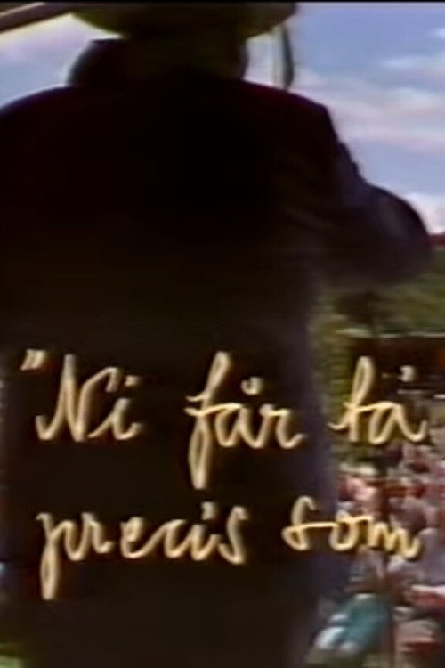 Ni får ta' mig precis som jag är — постер