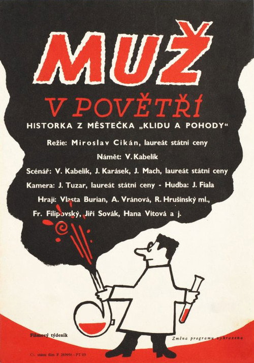 Muž v povětří — постер