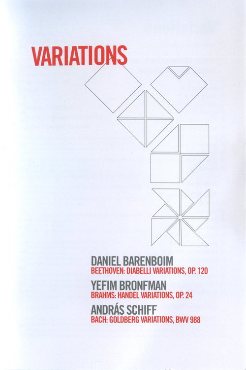 Variations - Daniel Barenboim/Yefim Bronfman/Andras Schiff — постер