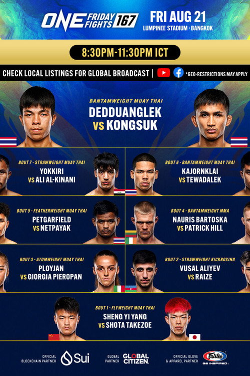 ONE Friday Fights 167: Dedduanglek vs. Kongsuk 2 — постер