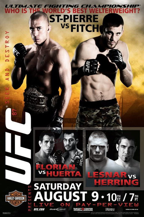 UFC 87: Seek and Destroy — постер