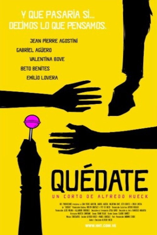 Quédate — постер
