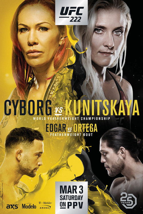 UFC 222: Cyborg vs. Kunitskaya — постер