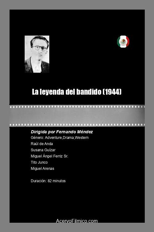 La leyenda del bandido — постер