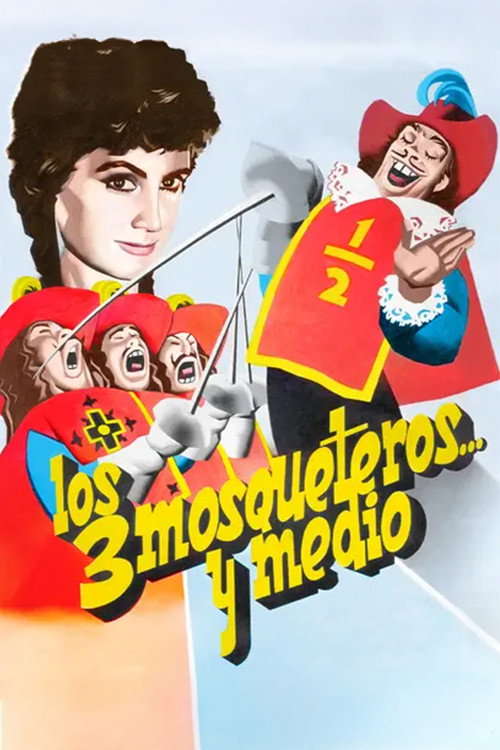 Los tres mosqueteros y medio — постер