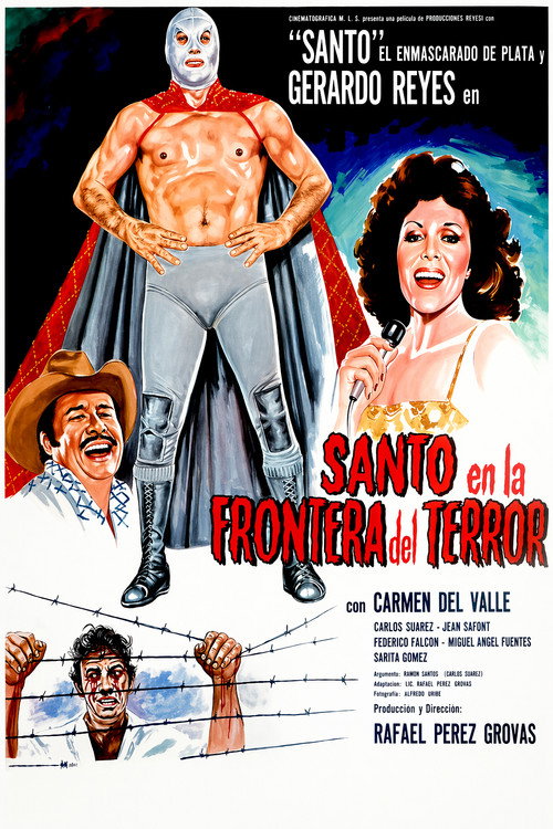 Santo en la frontera del terror — постер