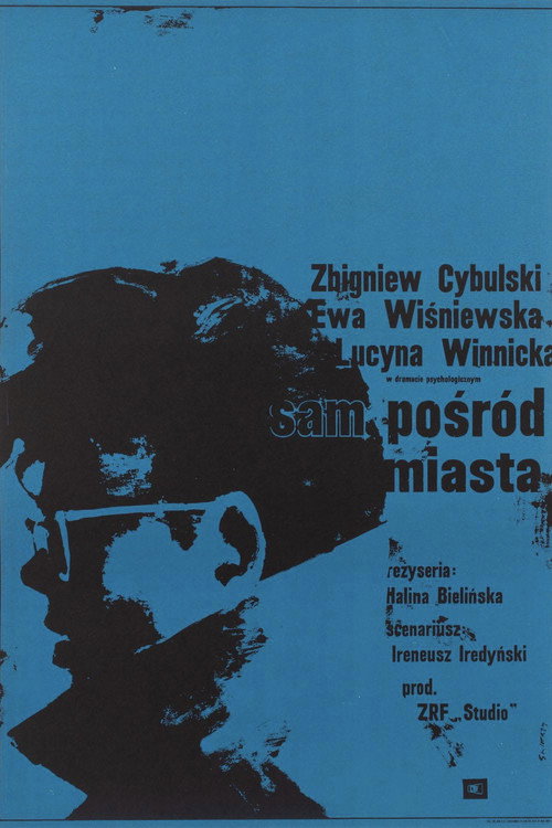 Sam pośród miasta — постер