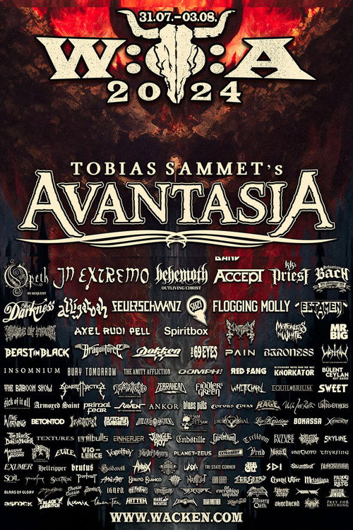 Avantasia Live at Wacken Open Air 2024 — постер