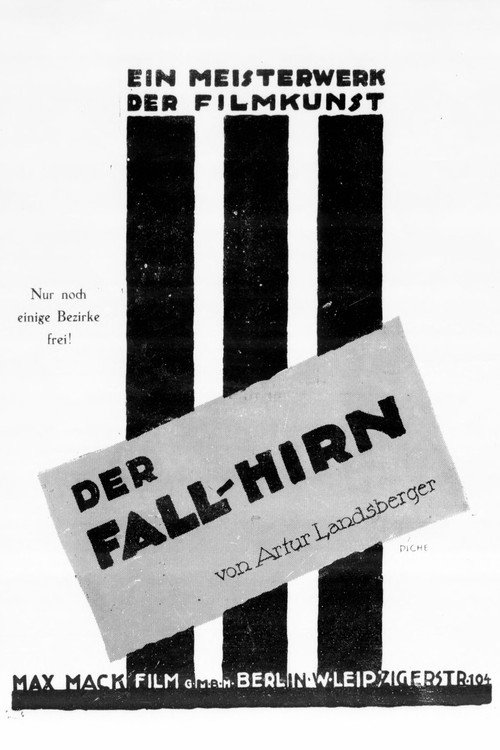 Der Fall Hirn — постер