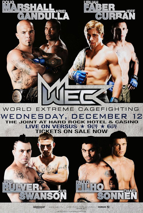 WEC 31: Faber vs. Curran — постер