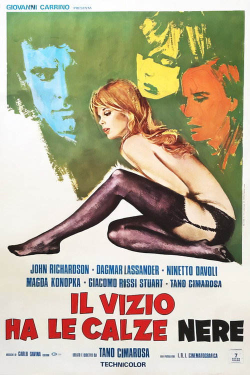 Il vizio ha le calze nere — постер