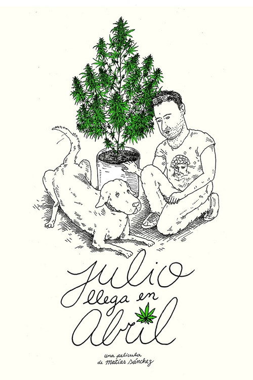 Julio llega en abril — постер