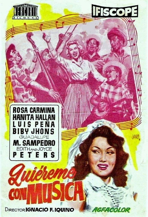 Quiéreme con música — постер