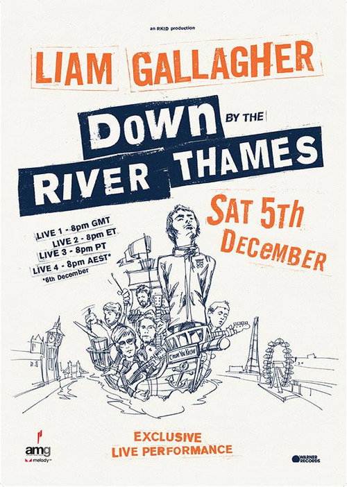 Liam Gallagher: Down by the River Thames — постер