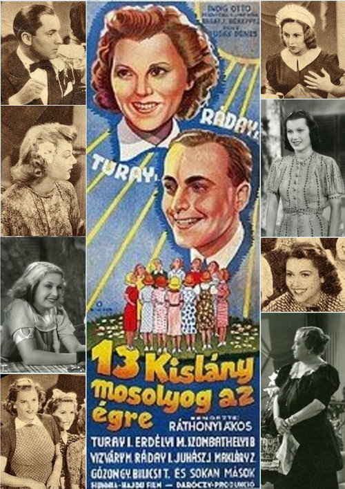 13 kislány mosolyog az égre — постер