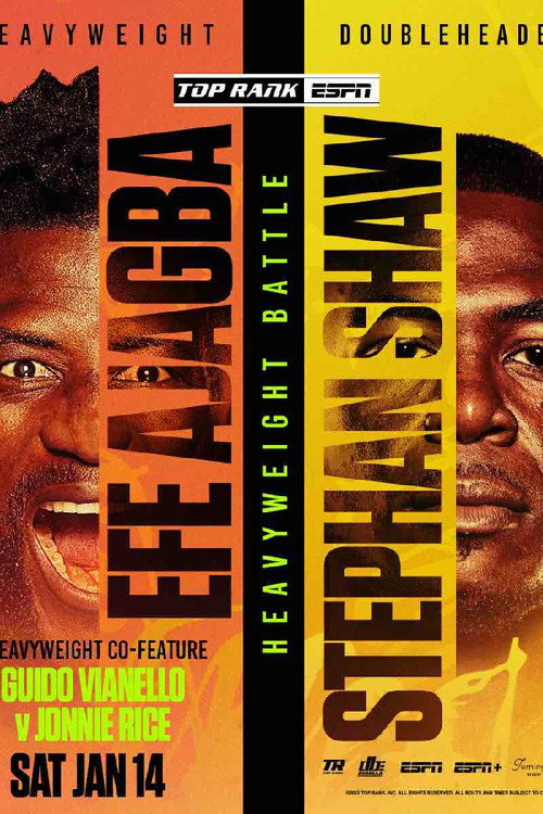 Efe Ajagba vs. Stephan Shaw — постер
