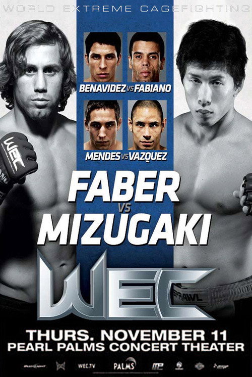WEC 52: Faber vs. Mizugaki — постер