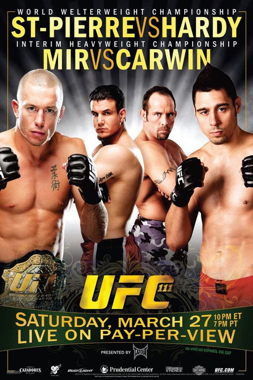 UFC 111: St-Pierre vs. Hardy — постер