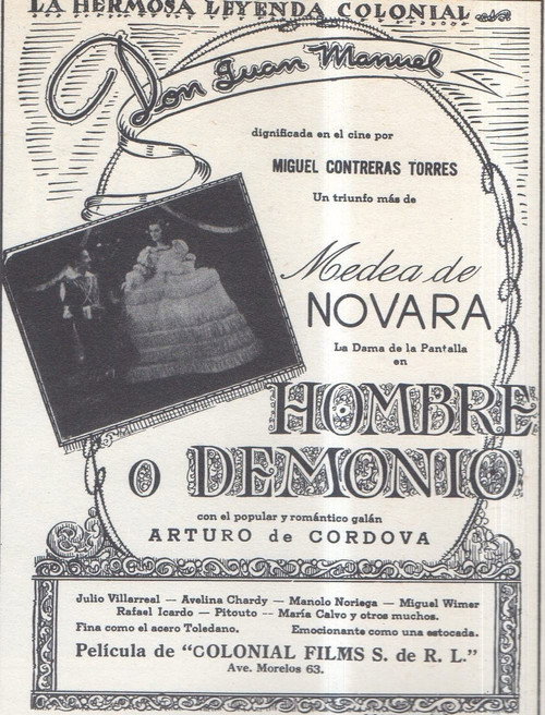 Hombre o demonio — постер