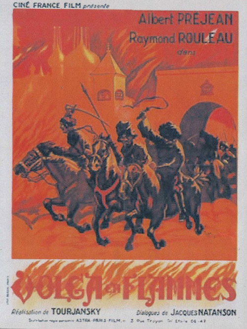 Volga en flammes — постер