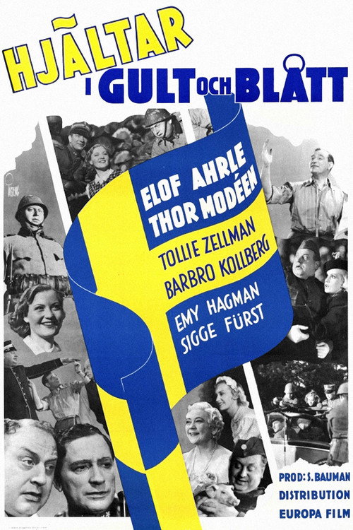 Hjältar i gult och blått — постер