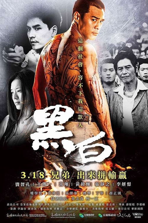 黑白 — постер