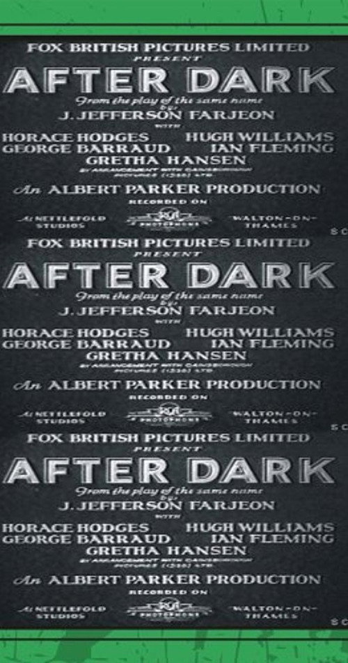 After Dark — постер