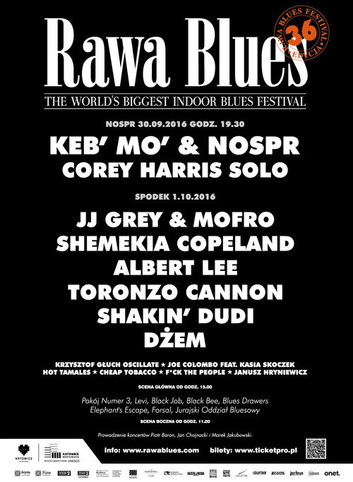 Keb' Mo' & NOSPR - Rawa Blues Festival — постер