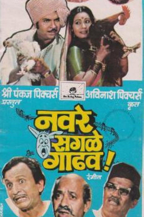 नवरे सगळे गाढव — постер