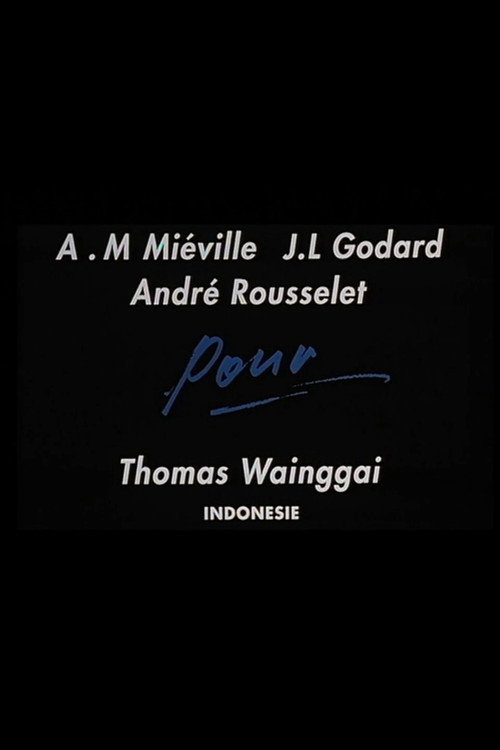 Pour Thomas Wainggai — постер