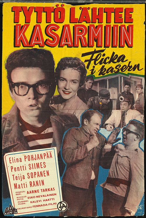 Tyttö lähtee kasarmiin — постер