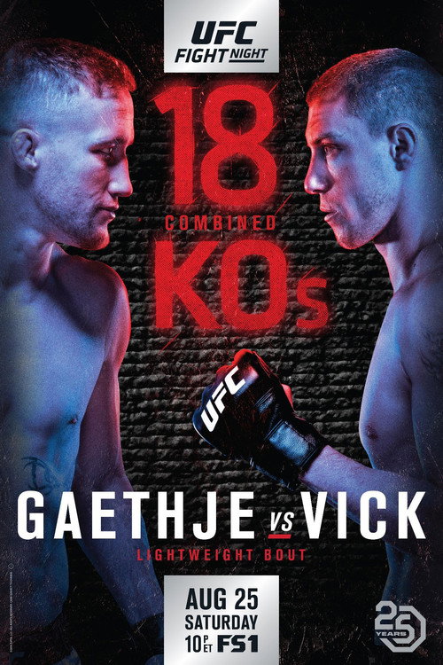 UFC Fight Night 135: Gaethje vs. Vick — постер